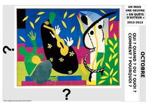 UN MOIS UNE OEUVRE OCT 2012 MATISSE