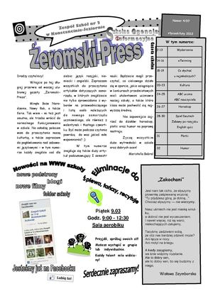 "Żeromski-Press" styczeń-luty 2012
