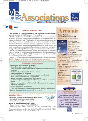 Vie des associations 317 octobre 2012