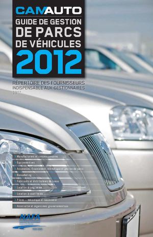 CamAuto Guide de gestion de parcs de véhicule 2012