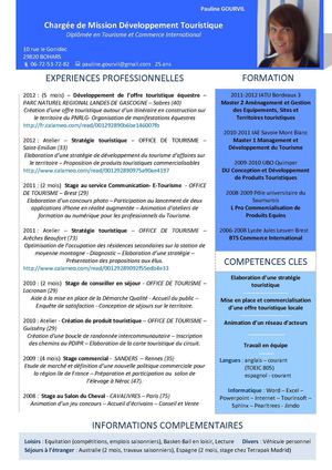 CV Pauline GOURVIL