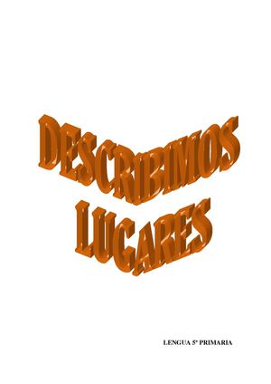 Describimos lugares