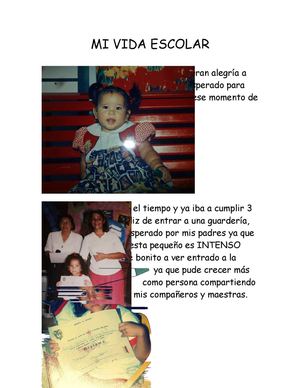 Mi vida escolar