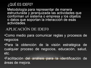 Sesion de clase Metodologia IDEF