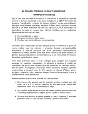 CONOCIENDO FAUNA EXOTICA: El Caracol Africano