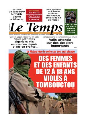 Le Temps d'Algérie Editions du Dimanche 14 Octobre 2012 2012