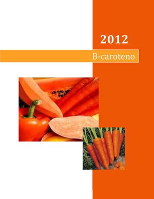 B-Caroteno.