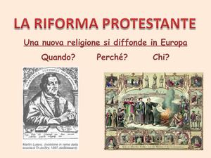 La Riforma Protestante