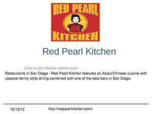 Red Pearl Kitchen