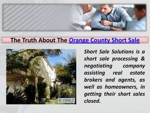 Orange County Short Sale 