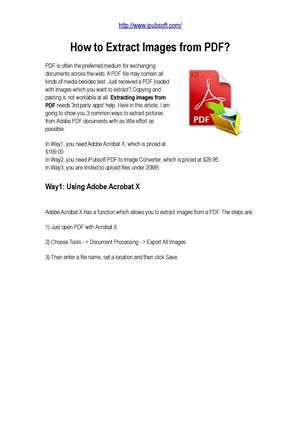How to Extract Images from PDF