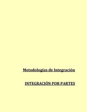 Integración por Partes