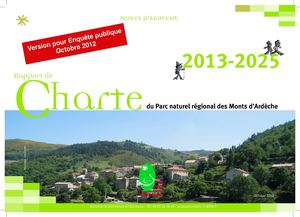 Projet de Charte du Parc des Monts d'Ardèche 2013-2025