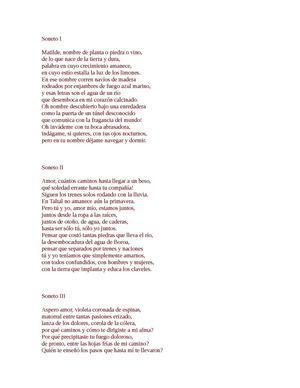 "10 SONETOS DE AMOR! PABLO NERUDA