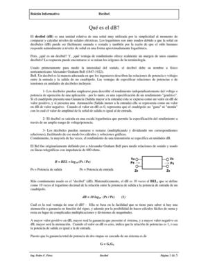 Los logarítmos en los dB