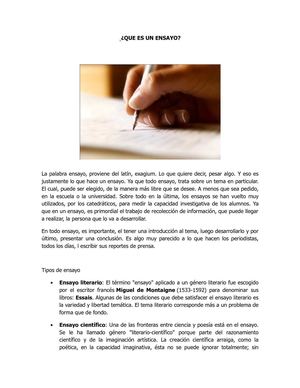 Ensayo