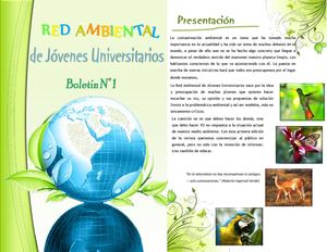 Revista Nº 001 RAJU Red Ambiental de Jóvenes Universitarios