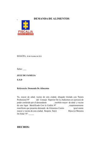 DEMANDA DE ALIMENTOS 1005