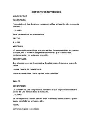 dispositivos novedosos