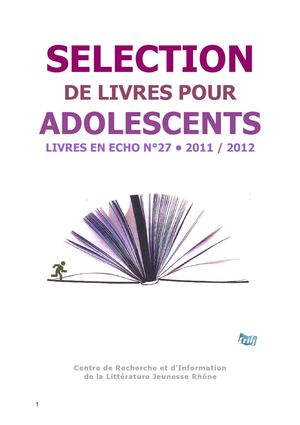 Plaquette CRILJ ados (2011-2012)