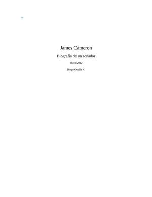 Biografia de james cameron