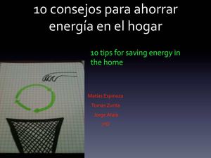 10 formas de ahorrar la energia en el hogar