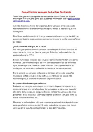 que causa las verrugas en la cara que causa las verrugas en la cara