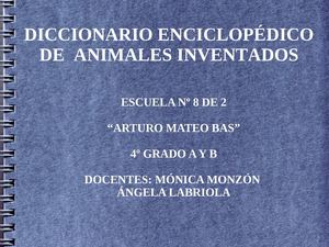 Diccionario enciclopédico de animales inventados
