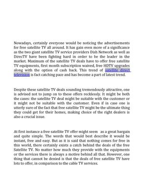 Make Things More Entertaining By Free Downloading Satellite TV on Your PC