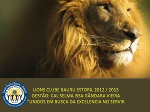 LIONS CLUBE BAURU ESTORIL - GESTÃO 2012/2013