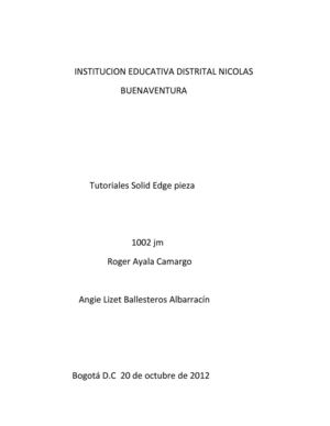 TUTORIALES DE SOLID EDGE PIEZA