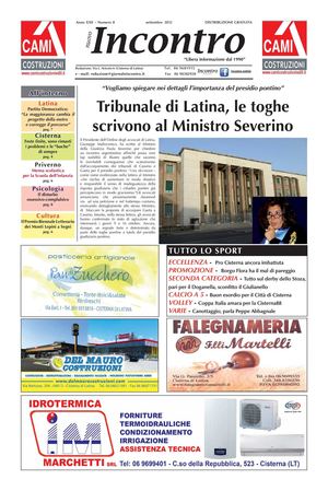 Giornale INCONTRO - Settembre 2012