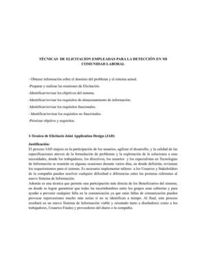 Tecnicas de Elicitacion