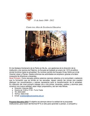 El Normal 6 en la revista del barrio!