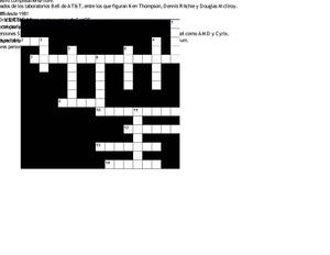 Crucigrama de Sistema Operativo