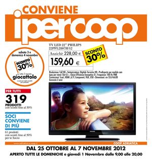 OFFERTE IPERCOOP CENTRO PIAVE SAN DONA' 25/10 - 7/11