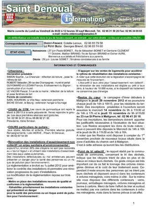 Saint-Denoual informations - Octobre 2012