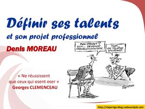 Définir ses talents et son projet professionnel
