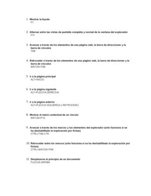 lista de hotkeys windows 7