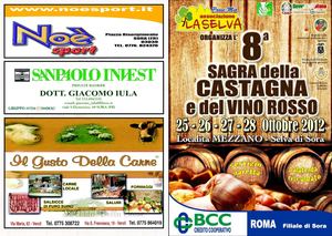 Sagra della CASTAGNA e del vino Rosso 25/26/27/28