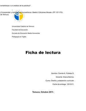 El curriculum: ¿Los contenidos de la enseñanza o un análisis de la práctica?