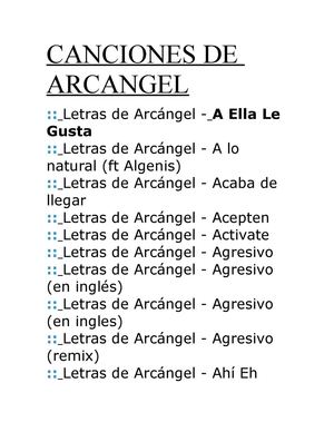 canciones de arcangel