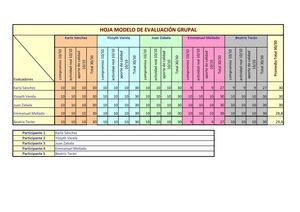 Baremo de Evaluación Equipo-E