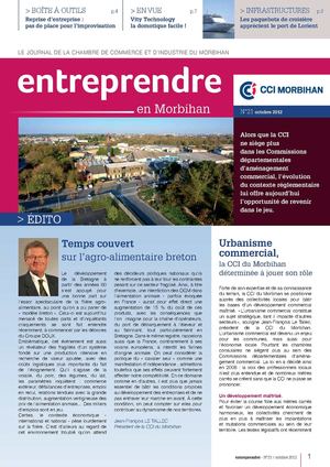 Entreprendre en Morbihan n°21 - octobre 2012