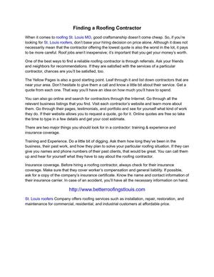 Finding a Roofing Contractor