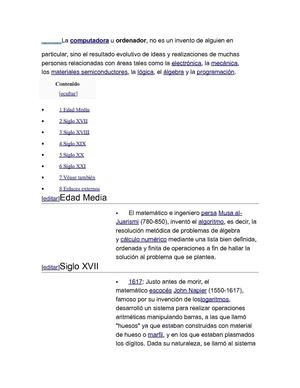 historia de la computadora