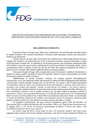 Disegno di legge della FDG