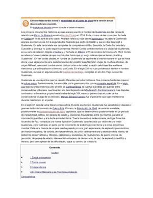 Historia de Guatemala 