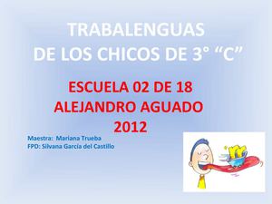 TRABALENGUAS DE 3° "C"