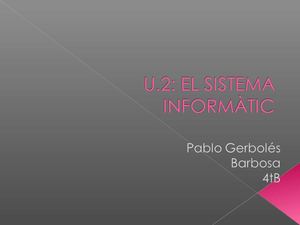 U.2: SISTEMA INFORMÀTIC